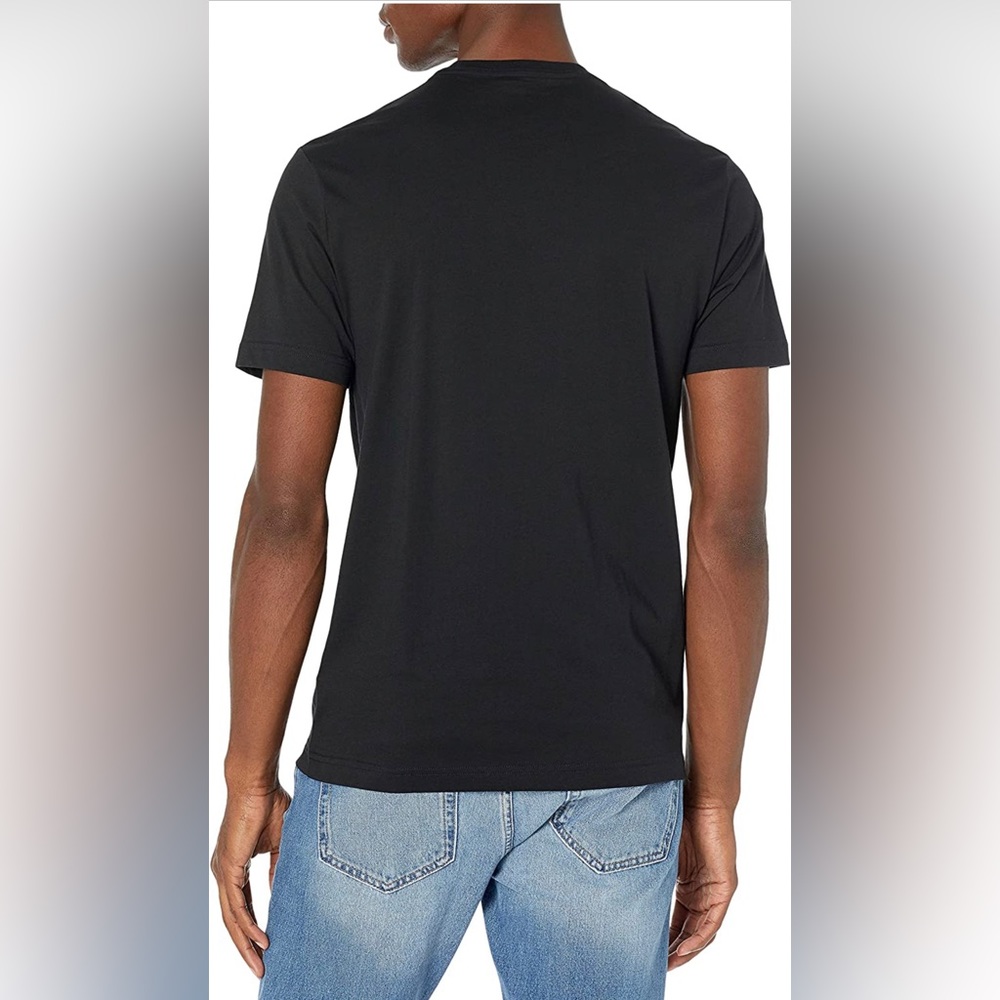 NWT Goodthreads Men's SlimFit Short Sleeve 100% Cotton Black Crew Neck Shirt - Picture 7 of 10